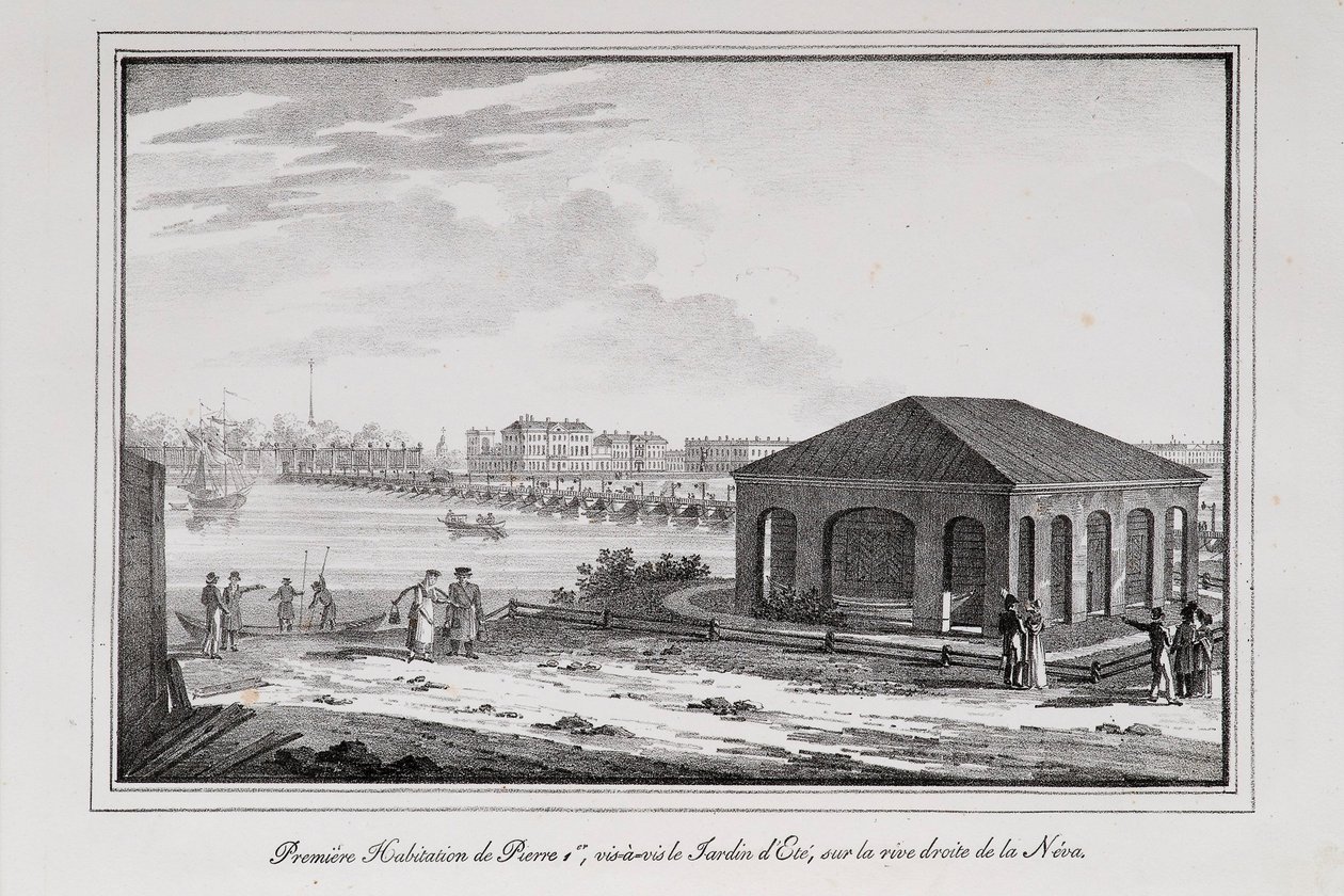 Nagy Péter kabinja sorozat Szentpétervár látképe, 1820-as évek alkotó: Alexander Pluchart