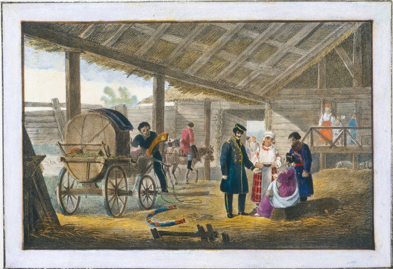 Az útszéli fogadó, 1820 alkotó: Alexander Pluchart