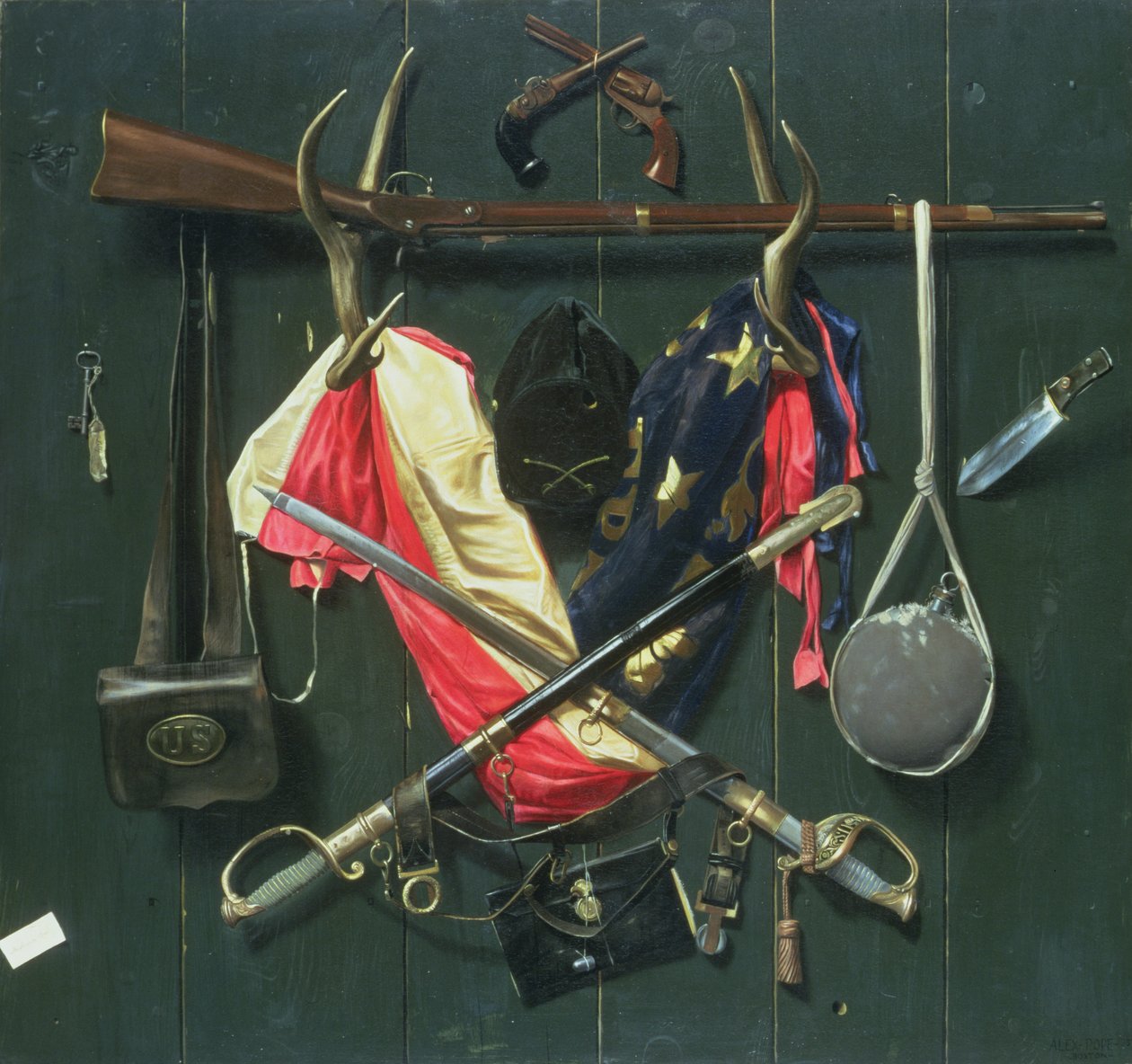 A polgárháború jelképei, 1888 alkotó: Alexander Pope