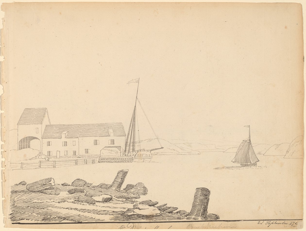 Hudson River Landing [rekto] alkotó: Alexander Robertson