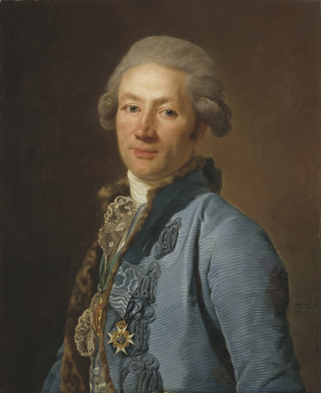 Christoffer Bogislaus Zibet, udvari kancellár és báró, 1784 alkotó: Alexander Roslin