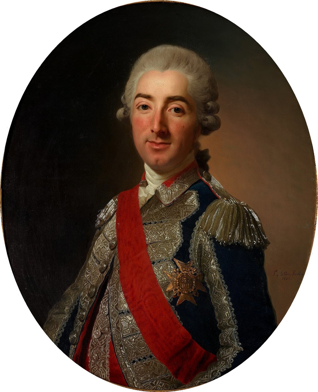 Cosme de Beaupoil, Markis de St Aulaire (1741-1822) alkotó: Alexander Roslin