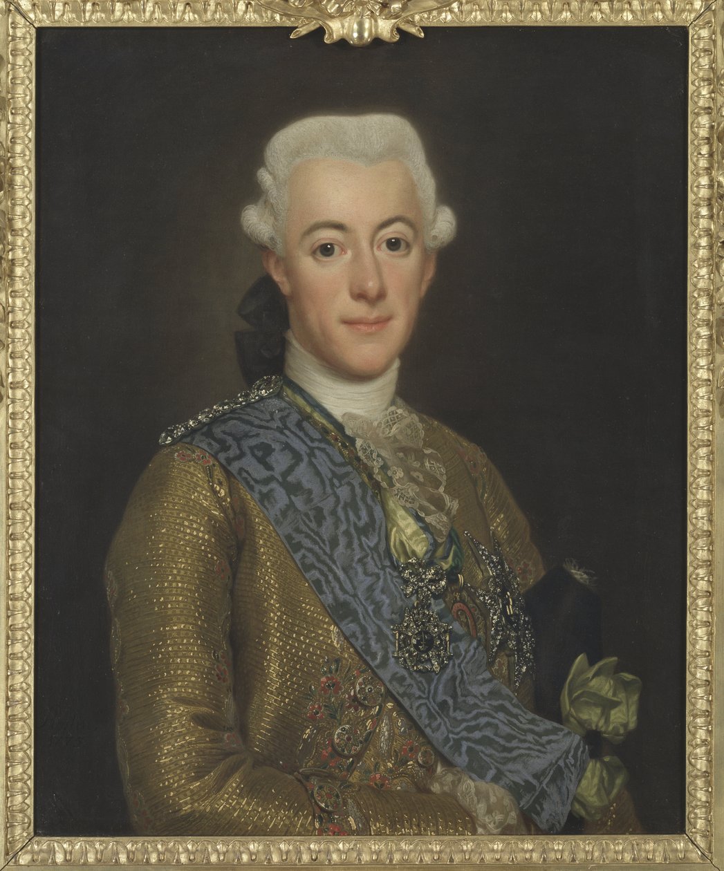 Gustave III roi de Suede – III. Gusztáv svéd király (1746-1792) portréja, készítette: Roslin, Alexander (1718-1793). Olajfestmény alkotó: Alexander Roslin