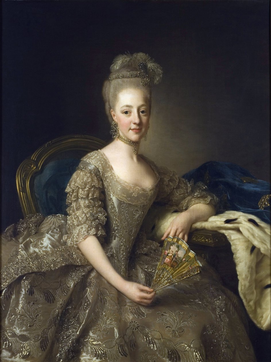 Hedwige-Elisabeth-Charlotte de Schleswig-Holstein-Gottorp - Hedwig Elisabeth Charlotte of Holstein Gottorp portréja (1759-1818) - Peinture de Alexander (Alexandre) Roslin (1718-1793) alkotó: Alexander Roslin