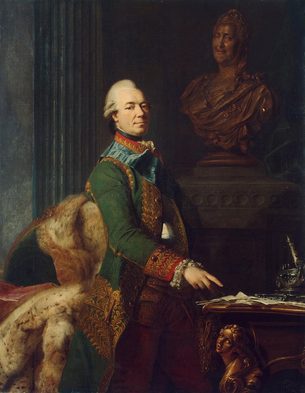 Zahar Chernyshov gróf portréja, 1776 körül alkotó: Alexander Roslin