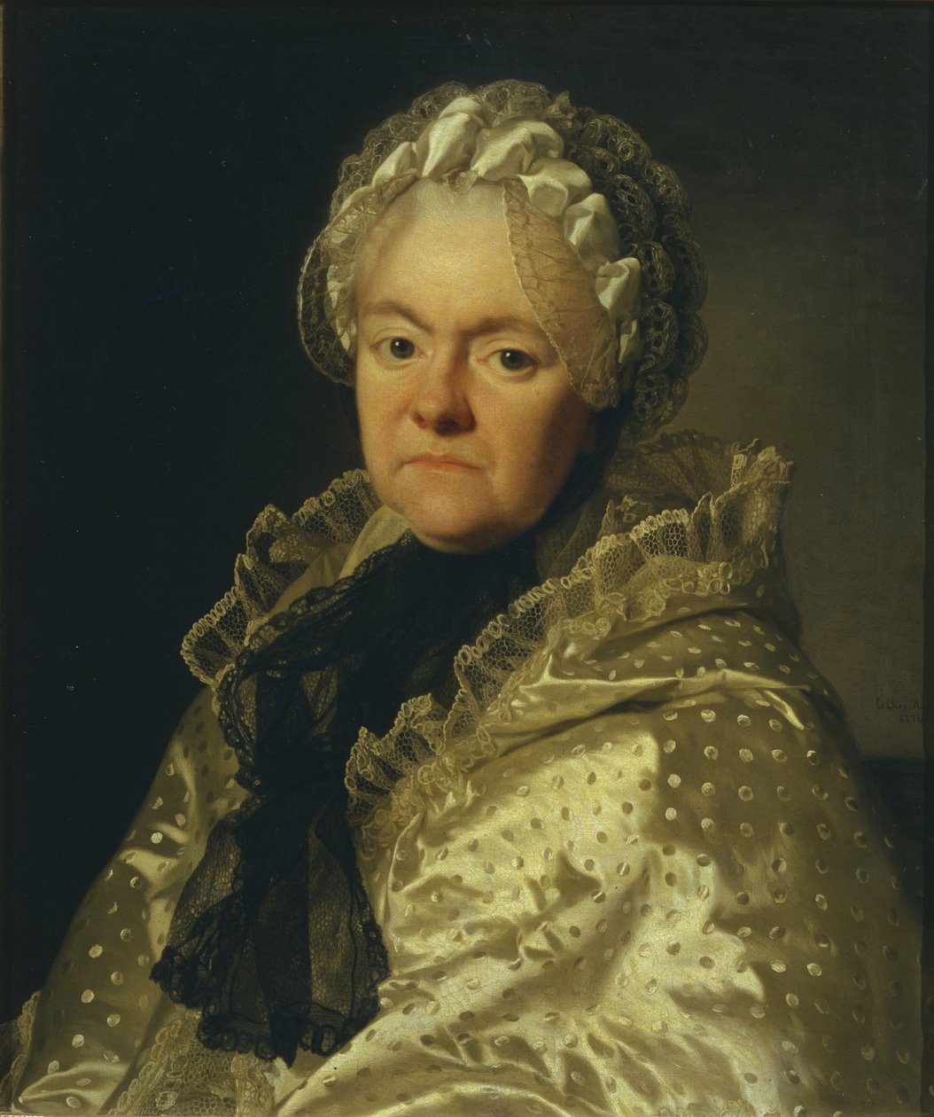 Jekaterina Andrejevna Cserniseva grófnő portréja (született: Ushakova 1715-1779, 1776) alkotó: Alexander Roslin