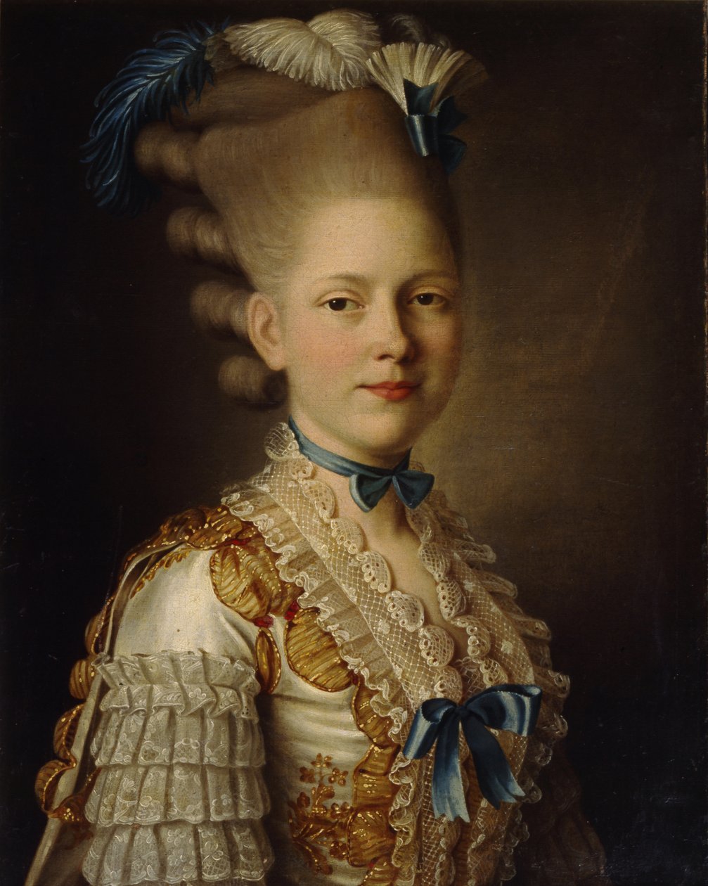 Contesse H. Obolenskaya portréja, CA 1776 alkotó: Alexander Roslin