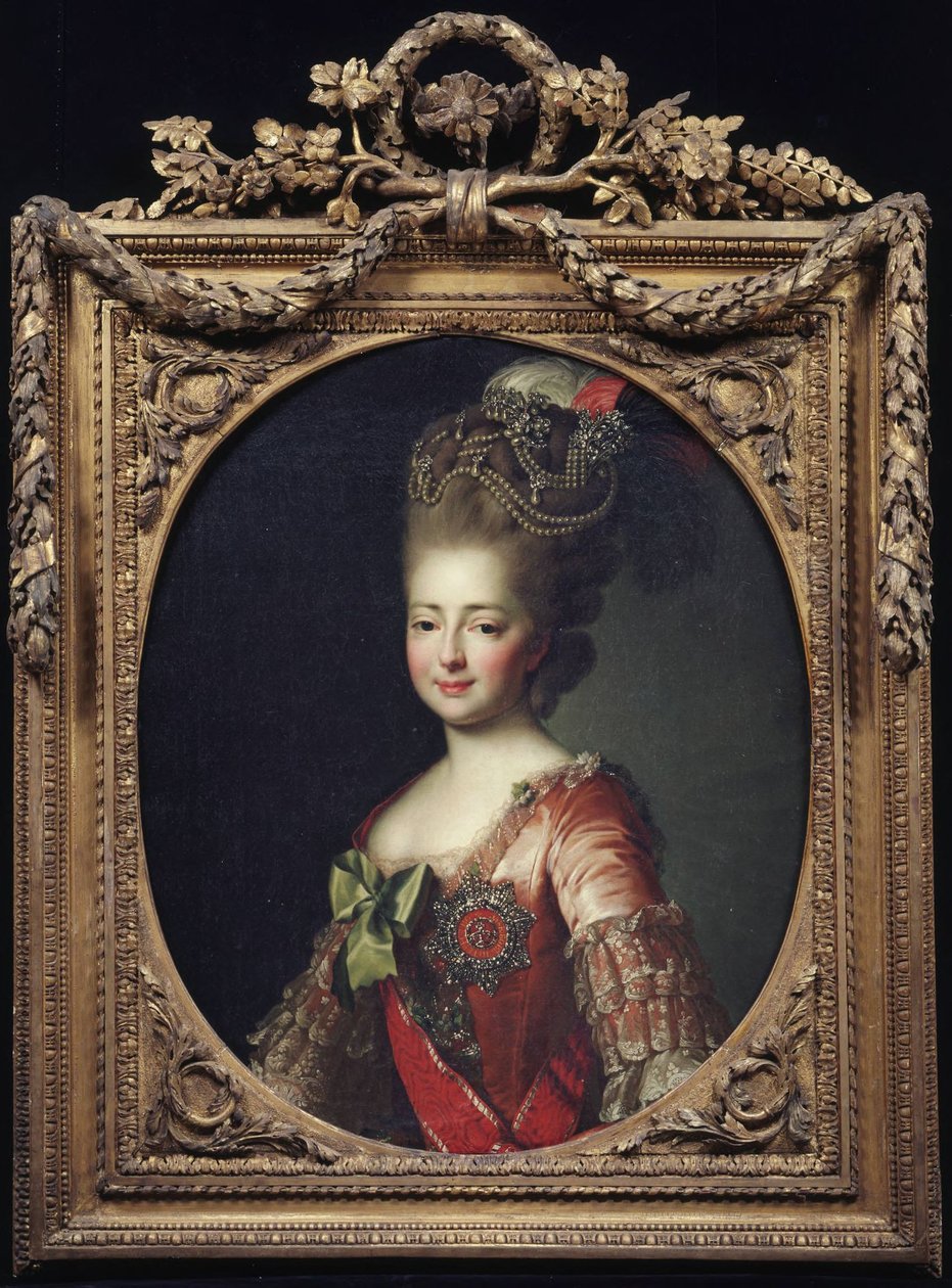 Zsófia nagyhercegné, Pál cárevics második feleségének portréja alkotó: Alexander Roslin