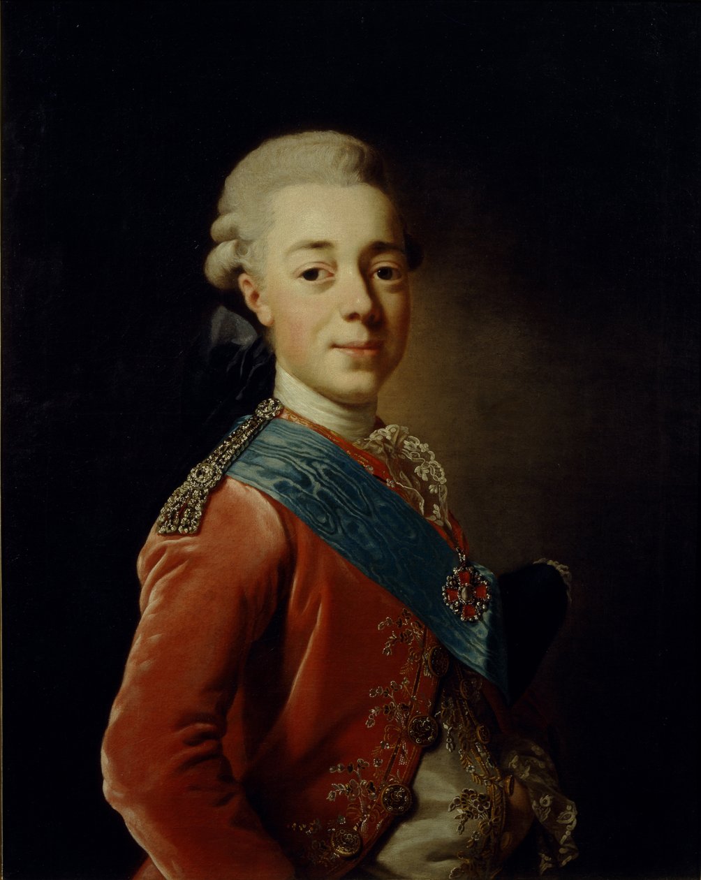 Pavel Petrovich nagyherceg portréja 1754-1801, 1776 alkotó: Alexander Roslin