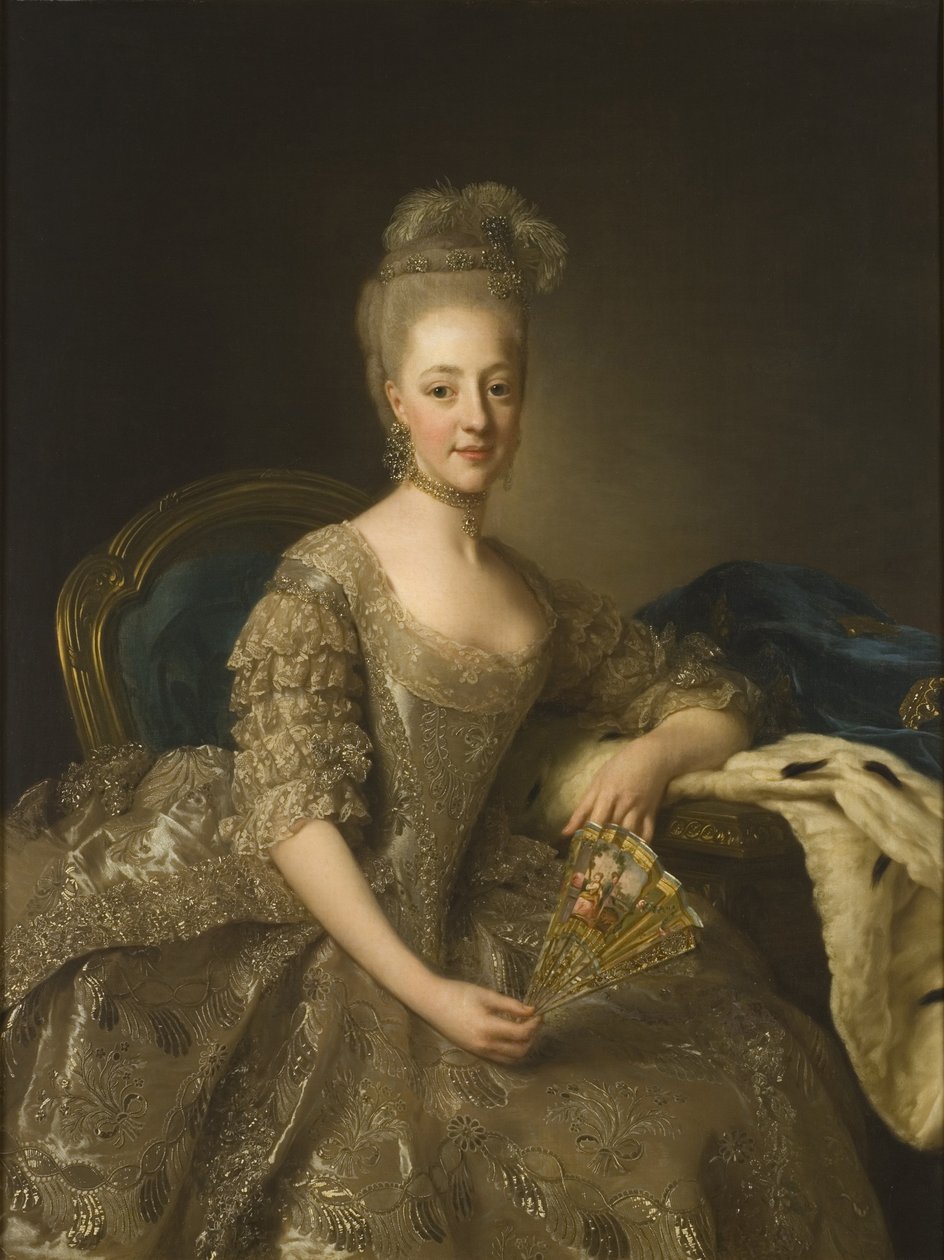 Hedwig Elisabeth Charlotte, Holstein-Gottorp portréja 1759-1818, 1774 alkotó: Alexander Roslin