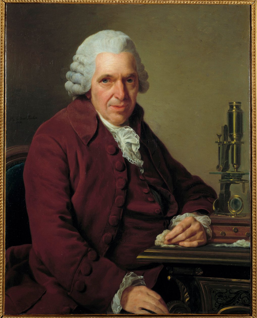 Louis Jean Marie Daubenton, Daubenton (1716 - 1800), francia természettudós portréja. Roslin Alexandre (1718 - 1793) festménye, Orleans Musee Des Beaux Arts. - Louis-Jean-Marie Daubenton portréja, Daubenton néven alkotó: Alexander Roslin