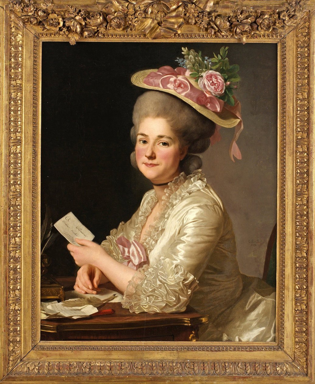 Marie Emilie Cuivilliers portréja alkotó: Alexander Roslin