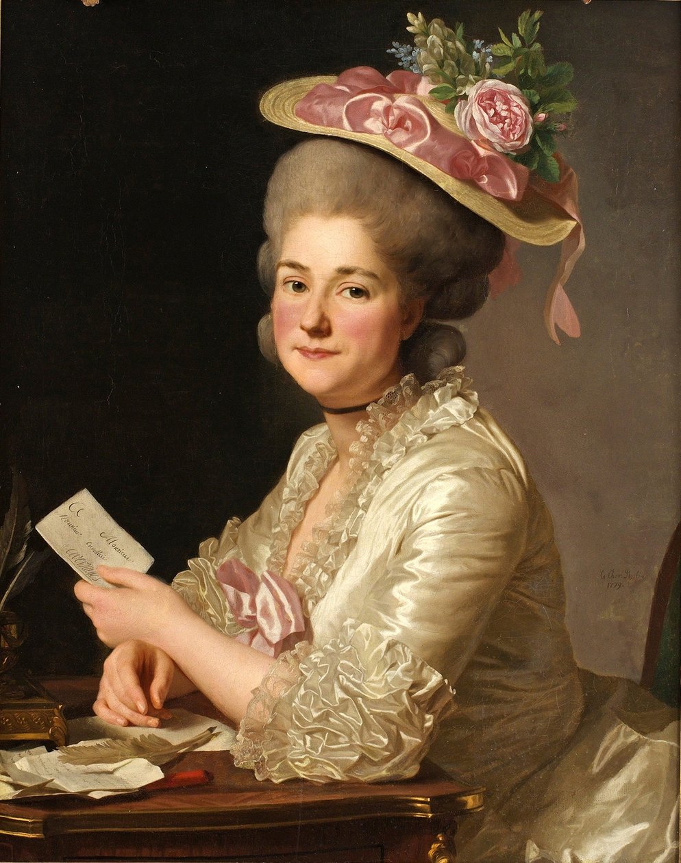 Marie Emilie Cuivilliers portréja, született Boucher, 1779 alkotó: Alexander Roslin