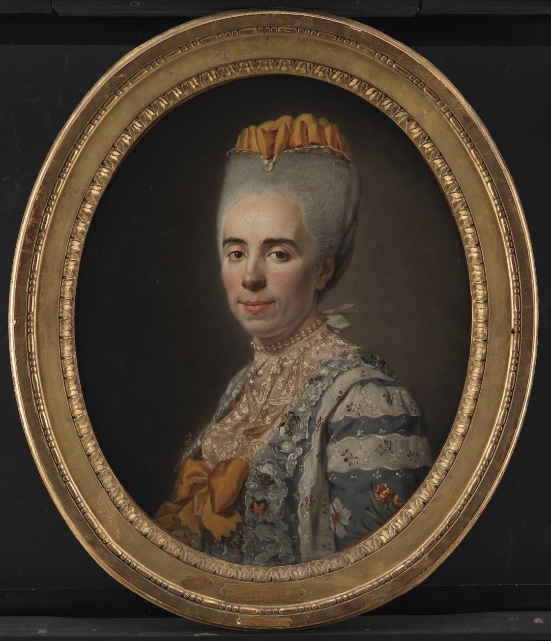Mme Antoinette-Louise Issard-Lacour portréja, Ch. A. Bourlet de Vauxelles felesége alkotó: Alexander Roslin