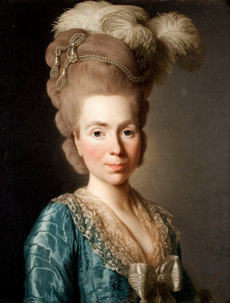 Natalja Petrovna Galitzine hercegnő portréja 1741-1837, 1777 alkotó: Alexander Roslin