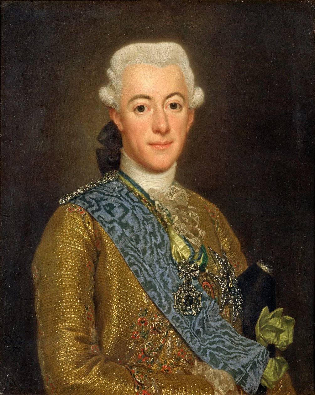 Svéd: III. Gusztáv III. Gusztáv svéd király alkotó: Alexander Roslin