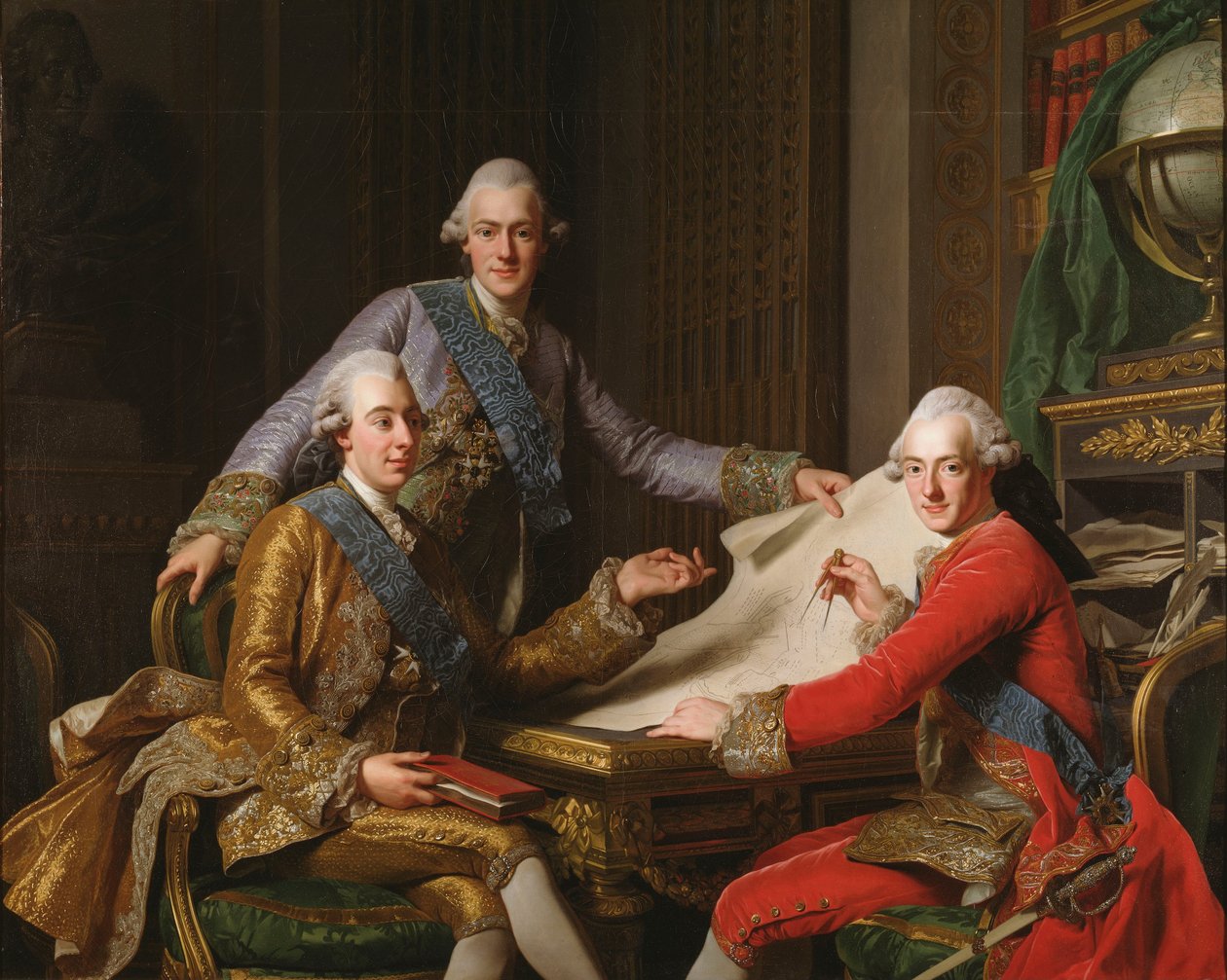 Svéd: III. Gusztáv és testvérei III. Gusztáv svéd király és testvérei
 III. Gusztáv svéd király és testvérei alkotó: Alexander Roslin