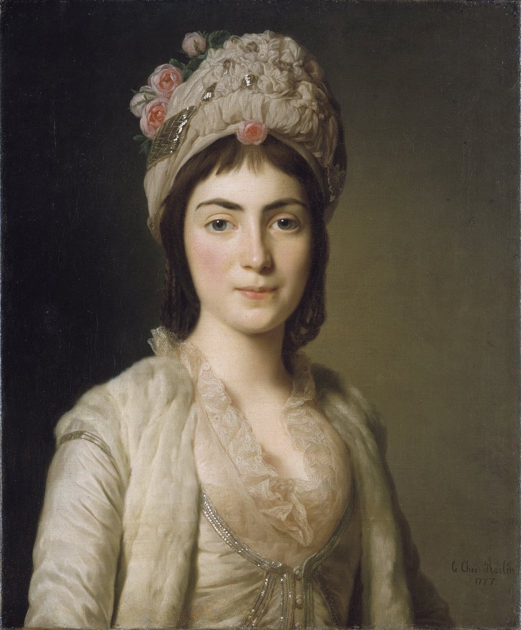 Zoie Ghika (meghalt kb. 1830-ban), Moldva és Havasalföld hercegnője alkotó: Alexander Roslin