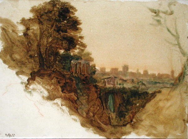 Tivoli (akvarell papíron) alkotó: Alexander Runciman