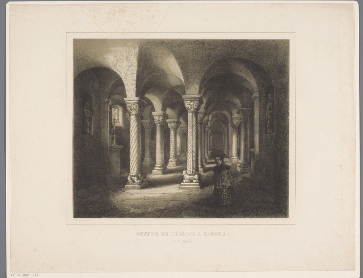 Rolduc apátsági templom kriptája Crypt de l