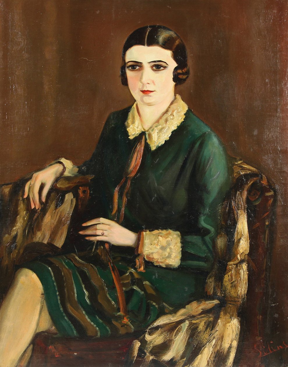 Brik Lilya portréja 1891-1978, 1921 alkotó: Alexander Silins