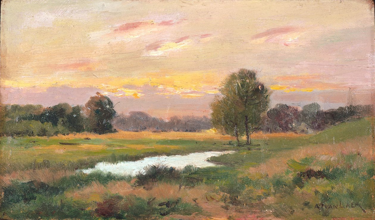 On The Brandywine (olaj, vászon) alkotó: Alexander Theobald van Laer
