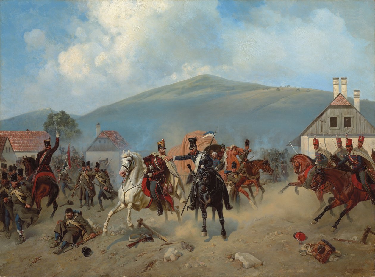 Összecsapások az 1848-1849-es magyar forradalom idején, 1881 alkotó: Alexander Villevalde