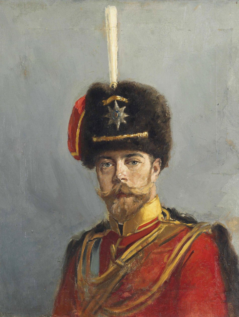 II. Miklós császár (1868-1918) portréja, Makovszkij, Alekszandr Vlagyimirovics (1869-1924). Olaj, vászon, c. 1907, Mérete: 62,9x47,5. Magángyűjtemény alkotó: Alexander Vladimirovich Makovsky