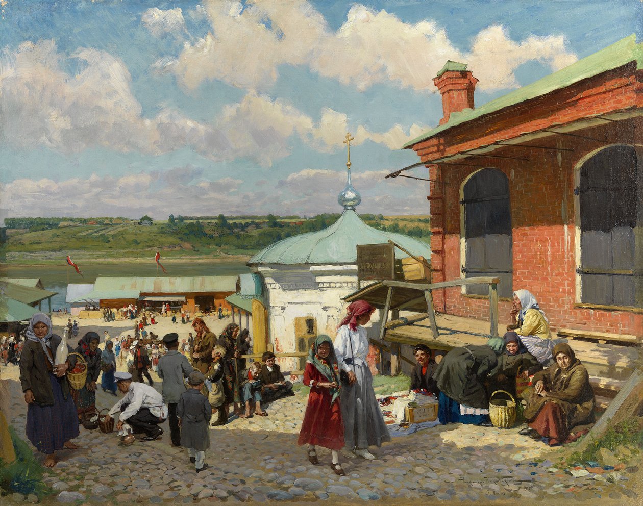 Plyos látképe, 1918 alkotó: Alexander Vladimirovich Makovsky