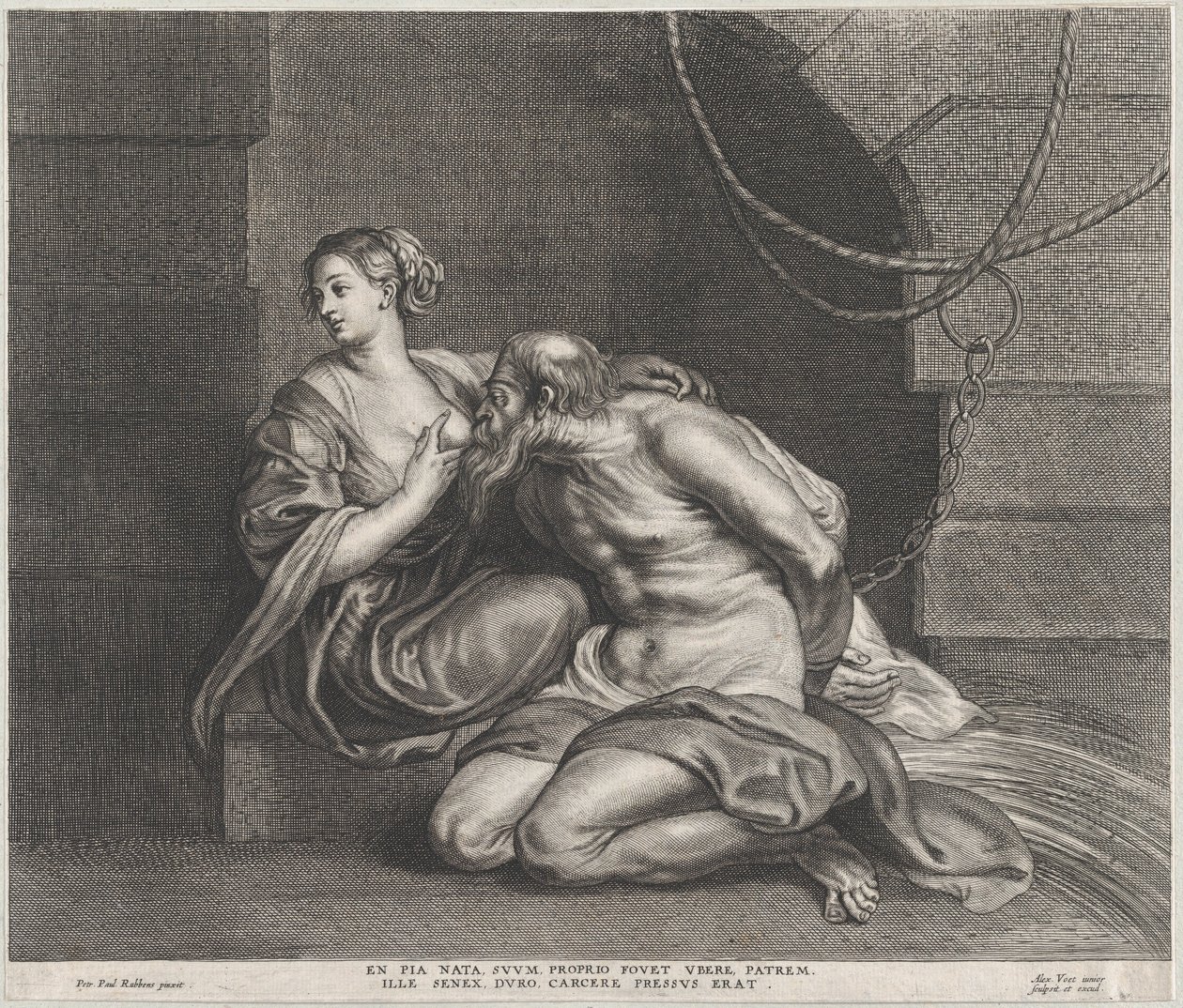 Cimon és Pero, kb. 1650-90., kb. 1650-90. alkotó: Alexander Voet