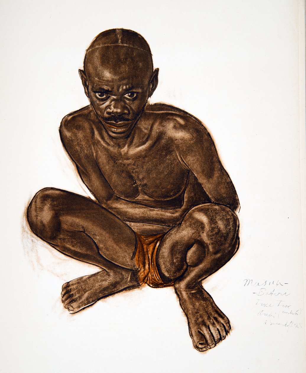 Masua, Tike-Tik (Arebi) Haut Ouelle, a Drawings and Paintings of Africa-ból, kivégezték a Citroen Center Africa expedíció során, a második Haardt Audouin-Dubreuil küldetés, kocsma. Párizs, 1927 (színes világítás alkotó: Alexander Yakovlev