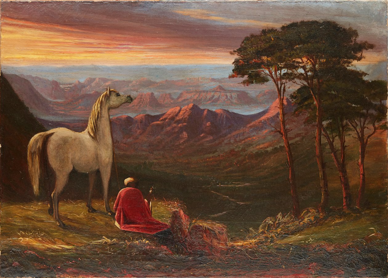 Jelenet a dombok között, Mahabaleshwar (olaj, vászon) alkotó: Alexander Young Short