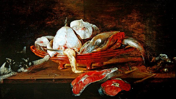 Csendélet halakkal alkotó: Alexander van Adriaenssen
