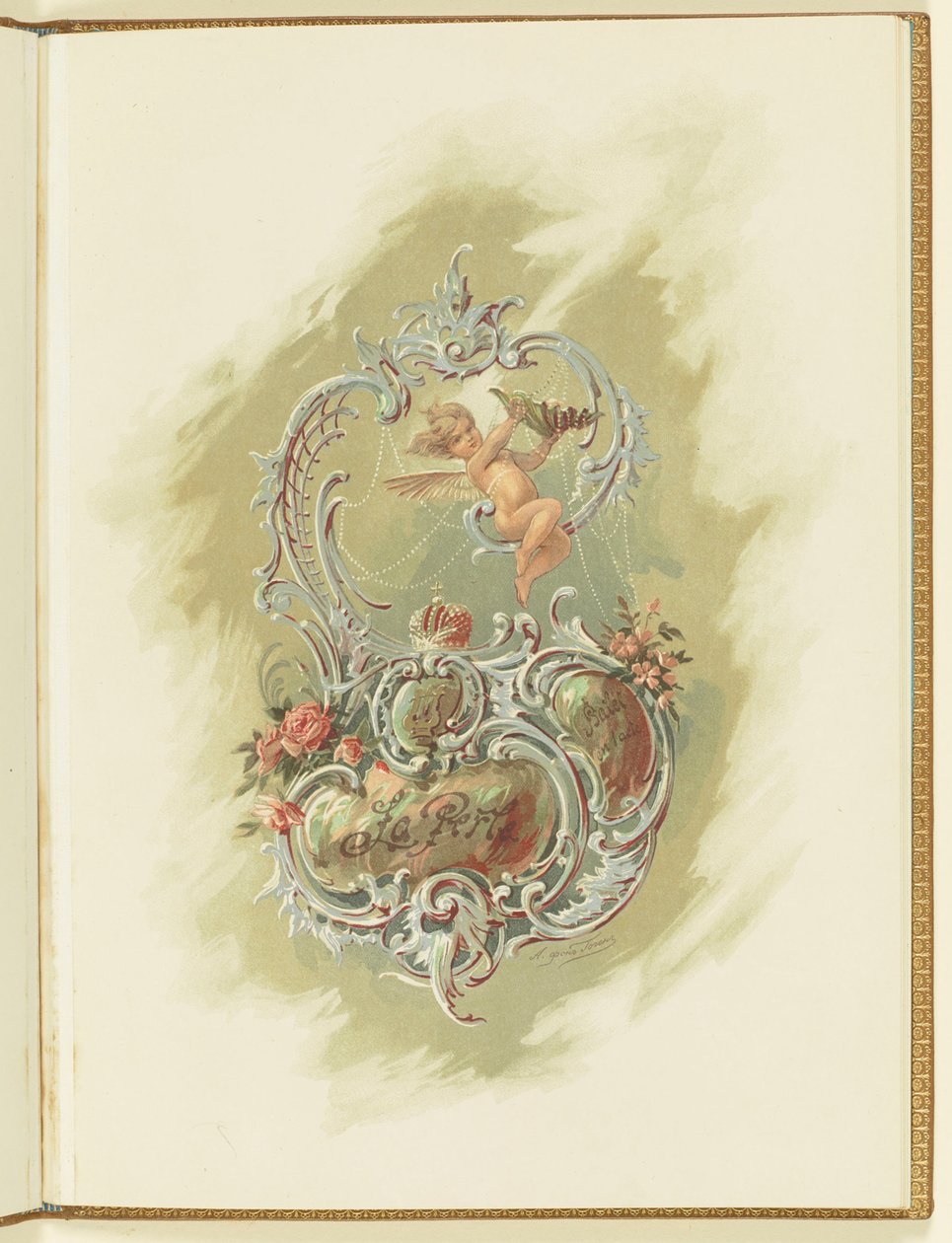 Műsor Marius Petipa és Riccardo Drigo La Perle című balettjéhez, 1896. alkotó: Alexander von Hohen