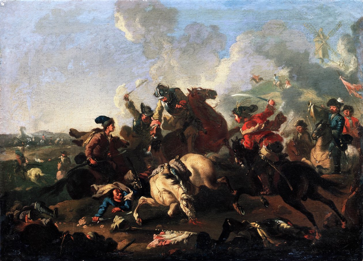 Jelenet a poltavai csatából alkotó: Alexander von Kotzebue