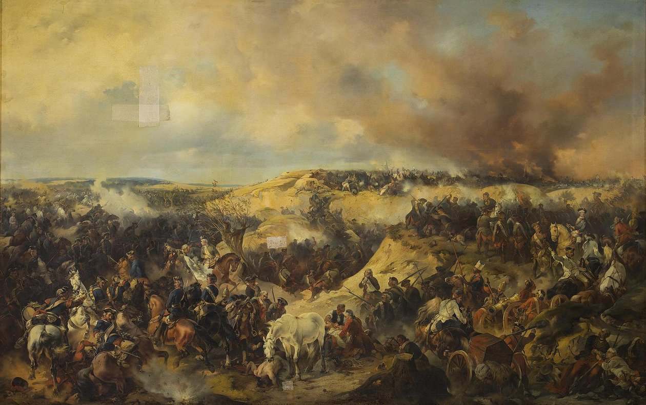 A kunersdorfi csata 1759. augusztus 12-én, 1848 alkotó: Alexander von Kotzebue