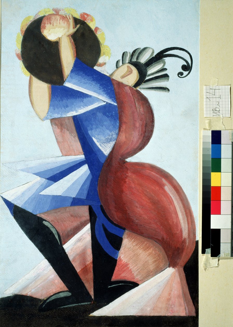 Színházi jelmez William Shakespeare "Rómeó és Júlia" című darabjához. Gouache, Alexandra Alexandrovna Exter (1882-1949) 1921 Állami A. Radishchev Művészeti Múzeum, Szaratov alkotó: Alexandra Alexandrowna Exter