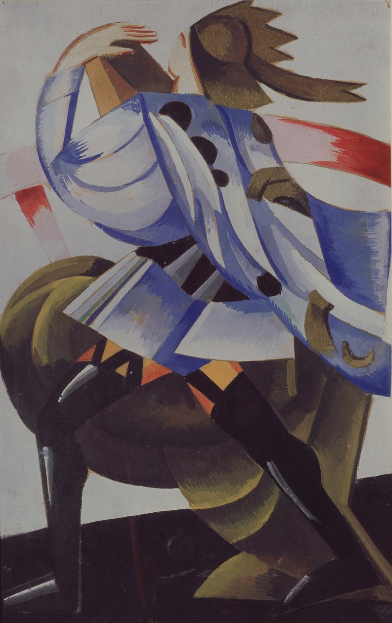 Mercutio. Jelmezterv W. Shakespeare Rómeó és Júlia című darabjához, 1921 alkotó: Alexandra Alexandrowna Exter