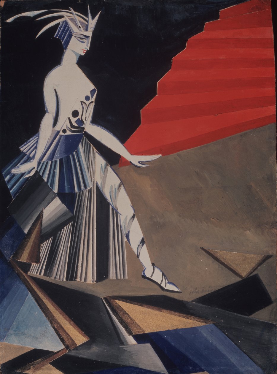 Salomé. Jelmezterv O. Wilde Salomé című darabjához, 1917 alkotó: Alexandra Alexandrowna Exter