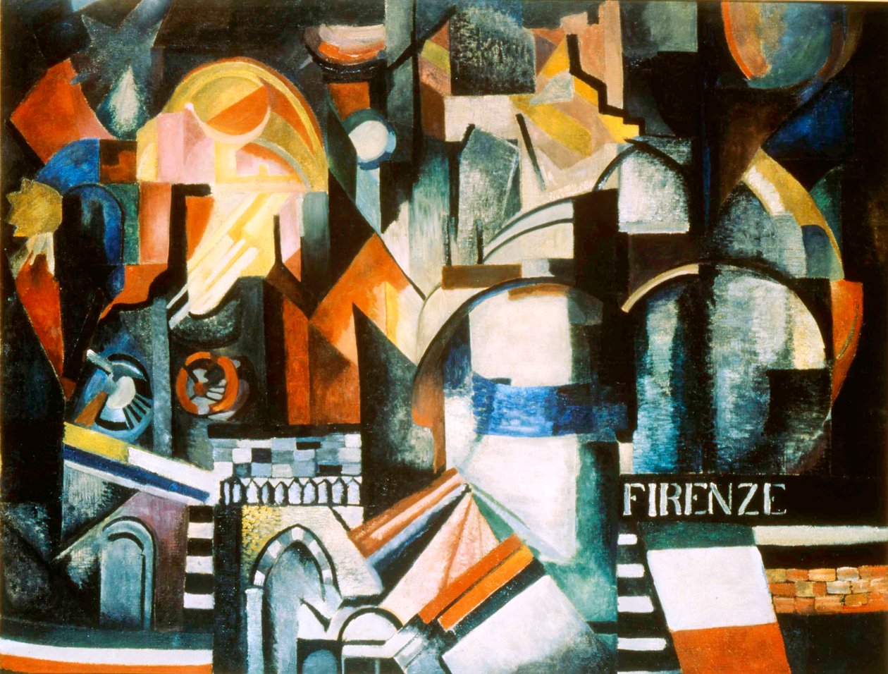"Firenze", 1914. alkotó: Alexandra Alexandrowna Exter