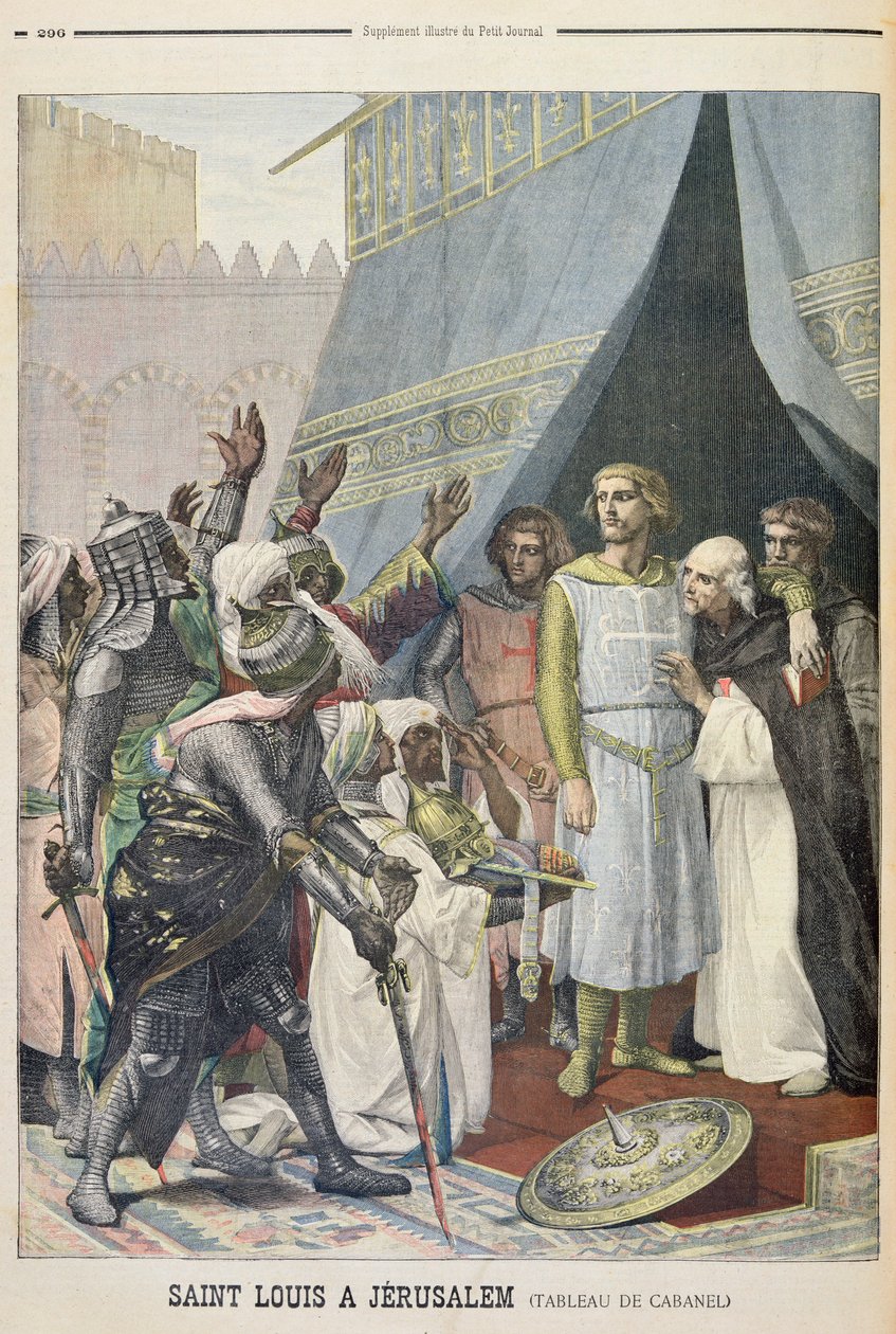 St. Louis Jeruzsálemben, illusztráció a Le Petit Journal illusztrált mellékletéből, 1898. szeptember 11. alkotó: Alexandre Cabanel