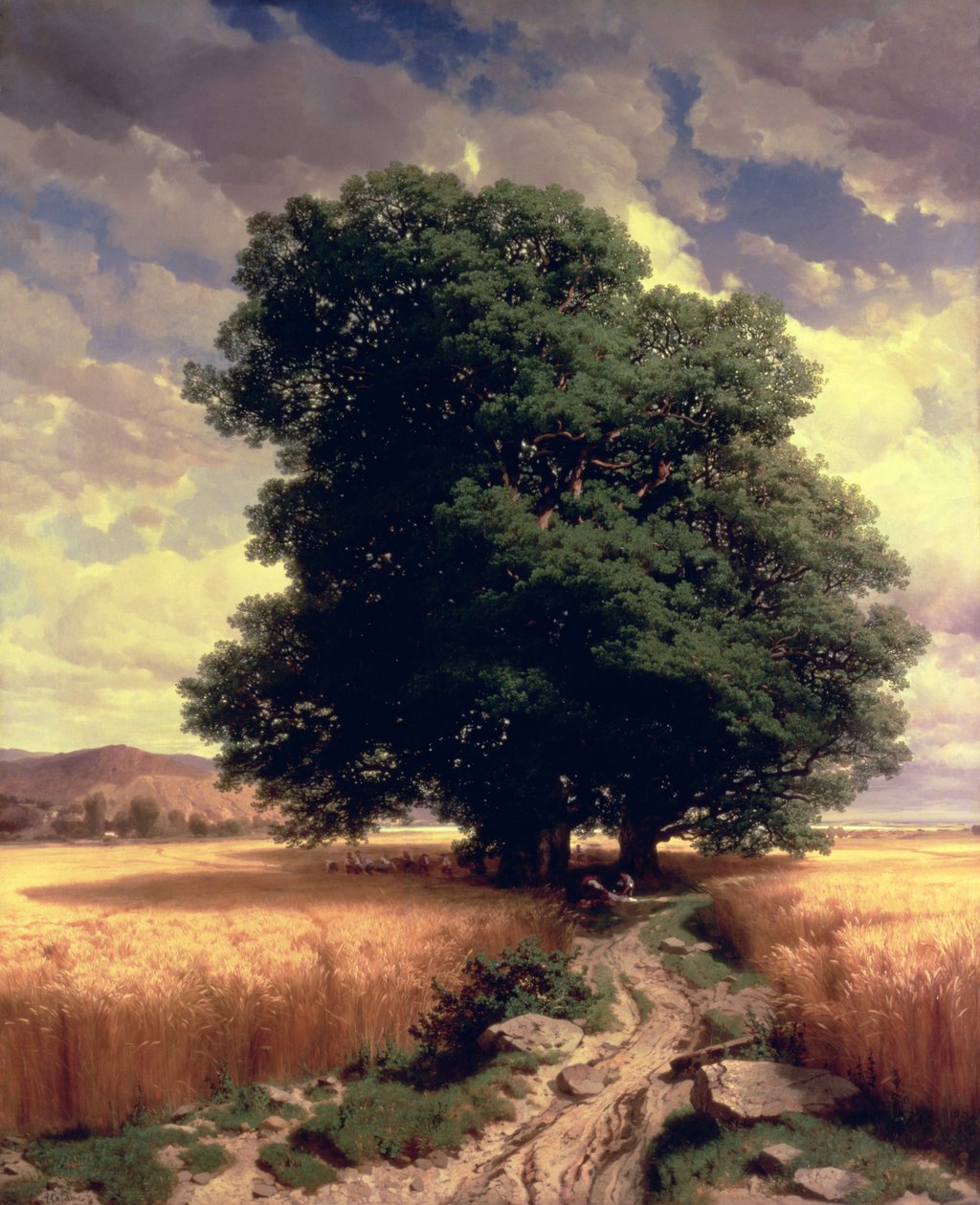 Táj tölgyekkel, 1859 alkotó: Alexandre Calame