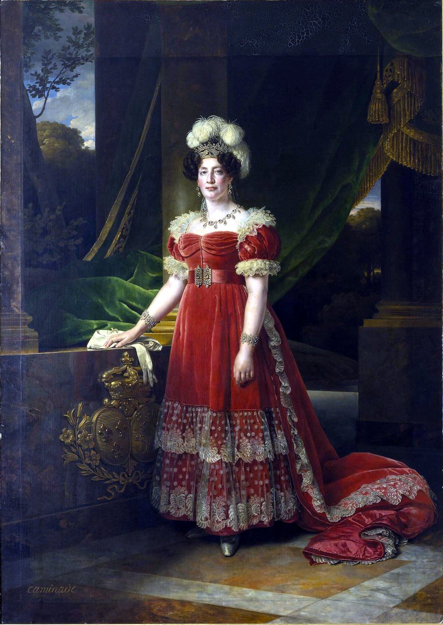 Marie Thérèse francia portré, Angoulême hercegnő portréja (1778-1851) alkotó: Alexandre Francois Caminade