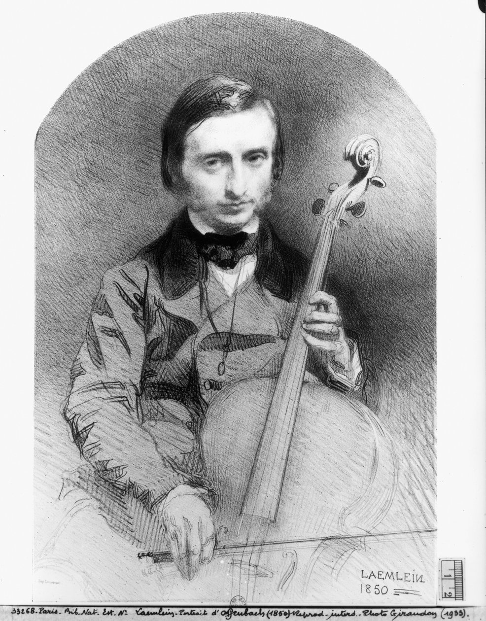 Jacques Offenbach (1819-80) portréja 1850 alkotó: Alexandre Laemlein