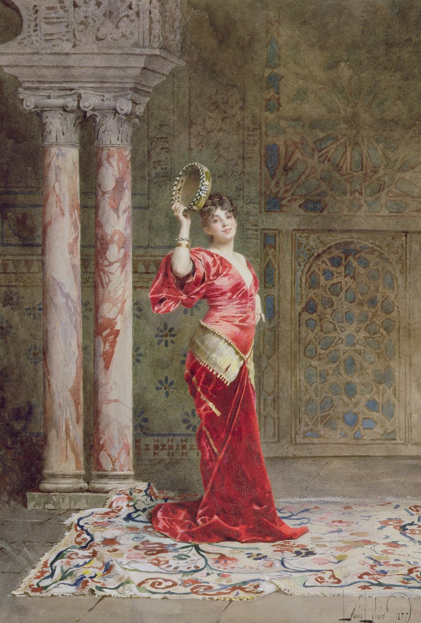 Egy keleti táncos, 1877 alkotó: Alexandre Louis Leloir