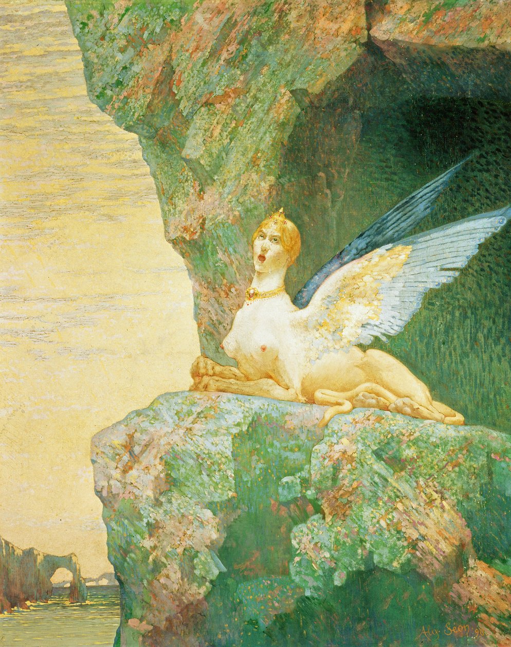 A szfinx kétségbeesése, 1890 alkotó: Alexandre Seon
