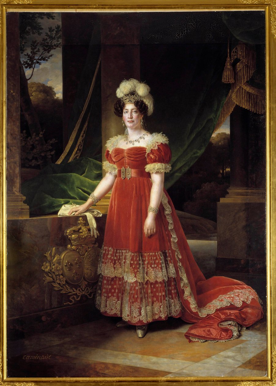 A francia Angouleme hercegnő, Marie Therese Charlotte, Madame Royale néven ismert portréja (1778-1851) Alexandre Francois Caminade (1789-1862) festménye 1827 V. 2,57x1,85 m alkotó: Alexandre Francois Caminade
