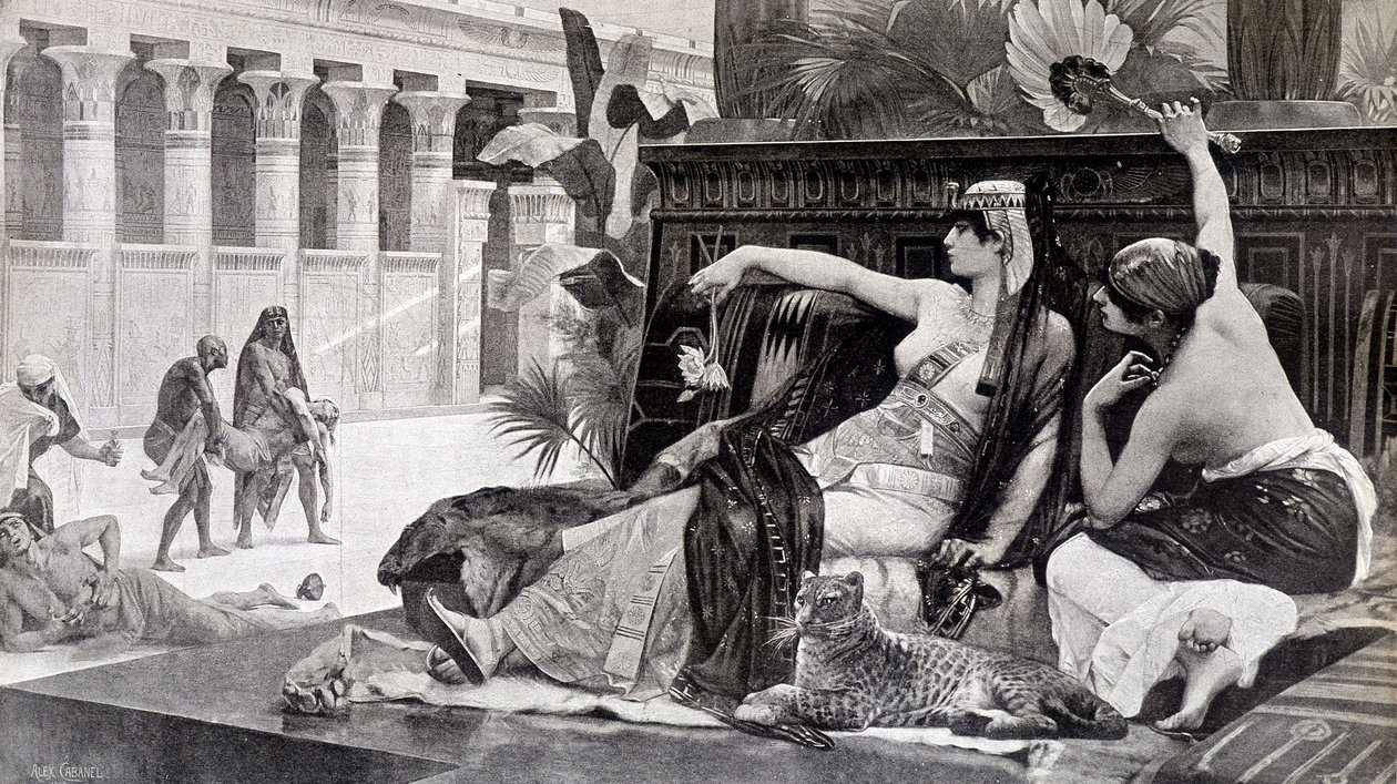 Kleopátra mérgeket próbál ki az alattvalóin – Cabaneltől alkotó: after Alexandre Cabanel