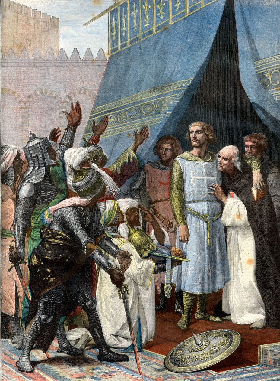 St. Louis Jeruzsálemben - metszet Cabanel után - Louis IX 9 dit Saint Louis (Saint Louis alkotó: after Alexandre Cabanel