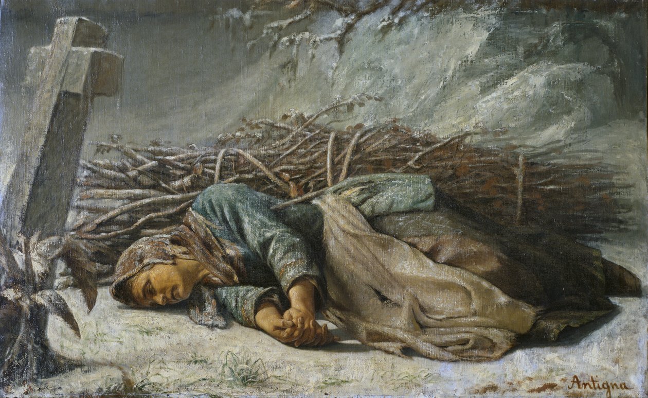 Szegény asszony, 1857 alkotó: Alexandre Antigna